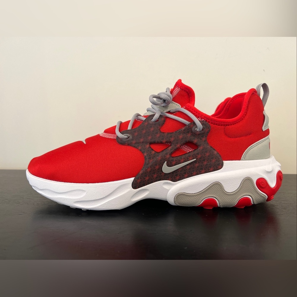 Men’s Size 12.5 Nike React Presto Ohio State Buckeyes Shoes Red DB3413-600